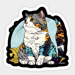 Beautiful Cat Vintage - Cat Lover Sticker